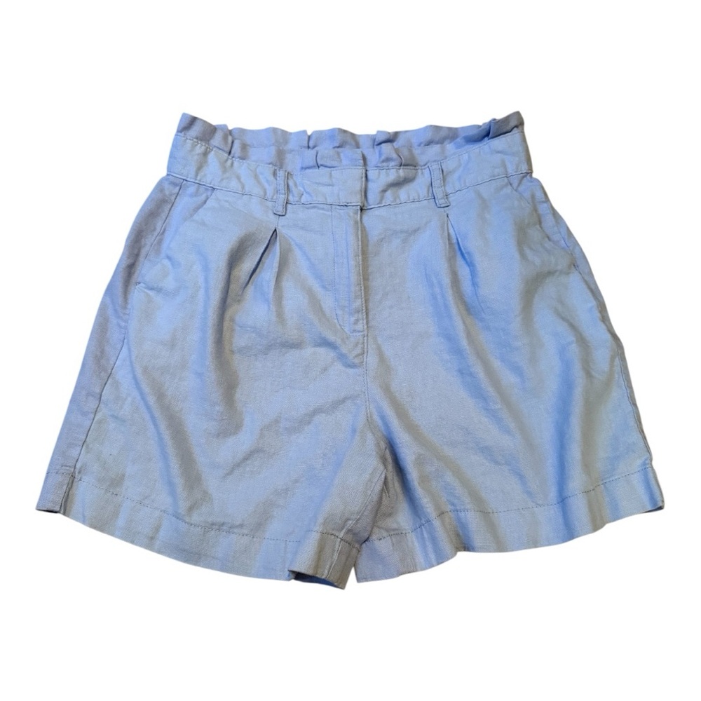 Crown and Ivy Shorts semi ruffled waist belt loops small front pleats Size 6